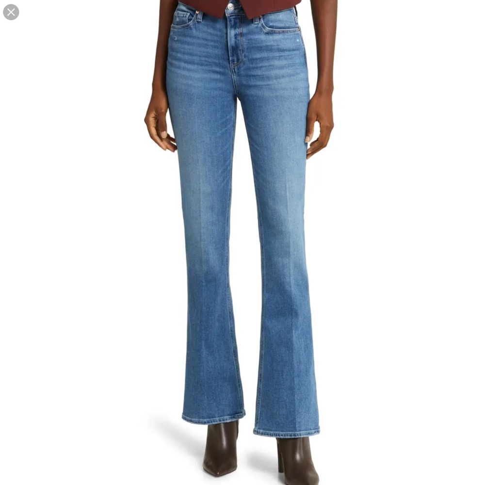 Paige Laurel Canyon Jean Size 26 Women High Rise Stretch Rock Show Distressed
